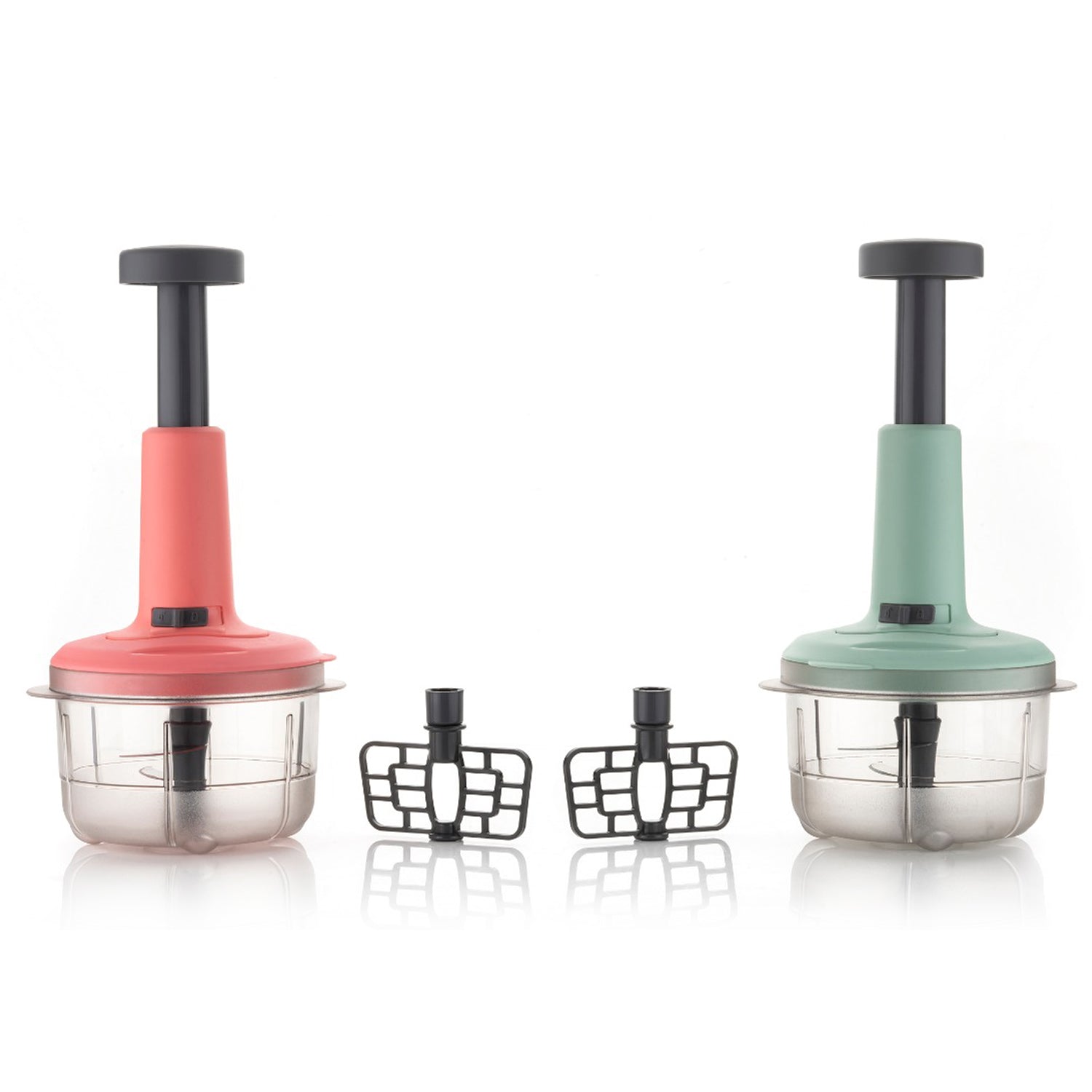 5102 2in1 Push Chopper 800ml Stainless Steel Blade Quick  Powerful Manual Hand Held Food Chopper To Chop  Cut Fruits Vegetables Herbs Onions For Salsa Salad 5102 2in1 Push Chopper 800ml Stainless Steel Blade Quick  Powerful Manual Hand Held Food Chopper To Chop  Cut Fruits Vegetables Herbs Onions For Salsa Salad
